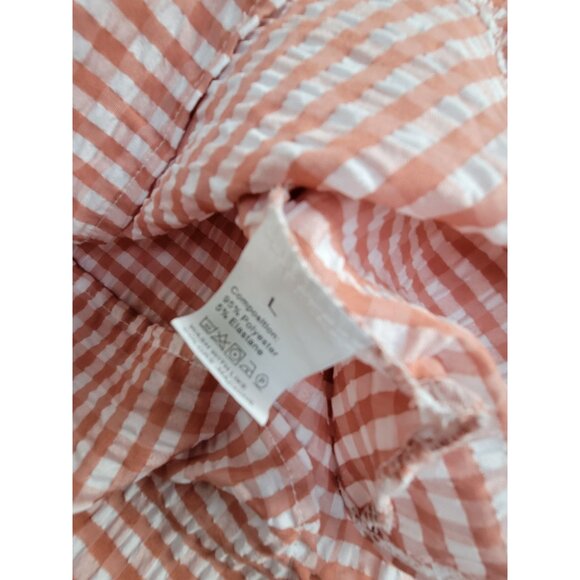 Gingham Checkered Blouse - Pink - Picture 8 of 9